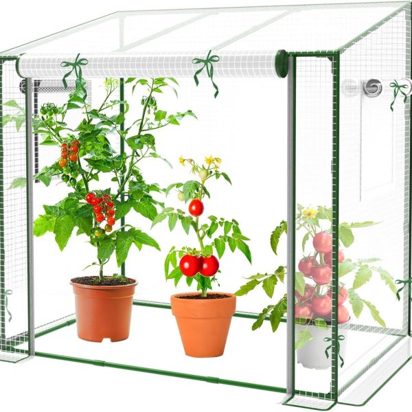 Mini Greenhouse, 47.2”(L) x31.5”(W) x47.2”(H) Greenhouses for Outdoors and Indoor, Durable Green House Kit with Window, Thicken PE Cover, Clear Mini Portable Garden Plant Green House